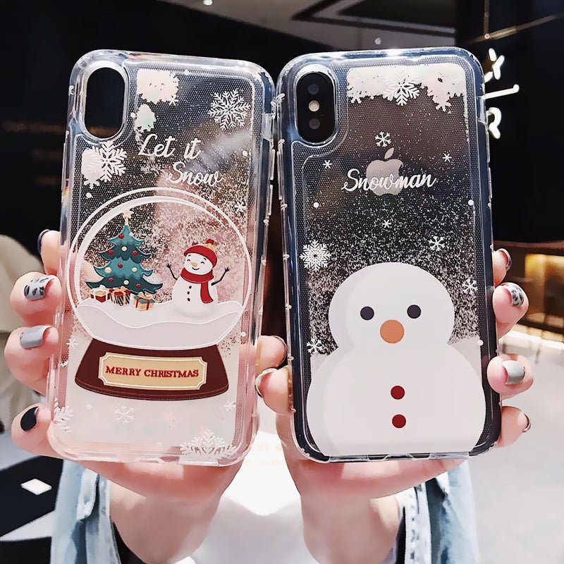 Compatible with Apple , Snowflakes Sands Mobile Shell Christmas - SMARTTECH