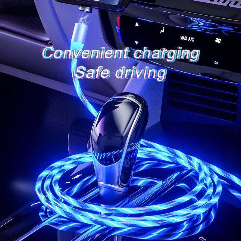 Magnetic Charging Cable Streamer Fast Charging Cable Lighting Micro USB Cable LED Magnet Charger Type-C Cable - SMARTTECH