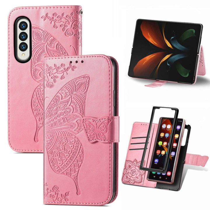 Mobile phone leather case for Samsung Z Fold 3 mobile phone cover left and right folding screen flip card sleeve Galaxy A51 - SMARTTECH