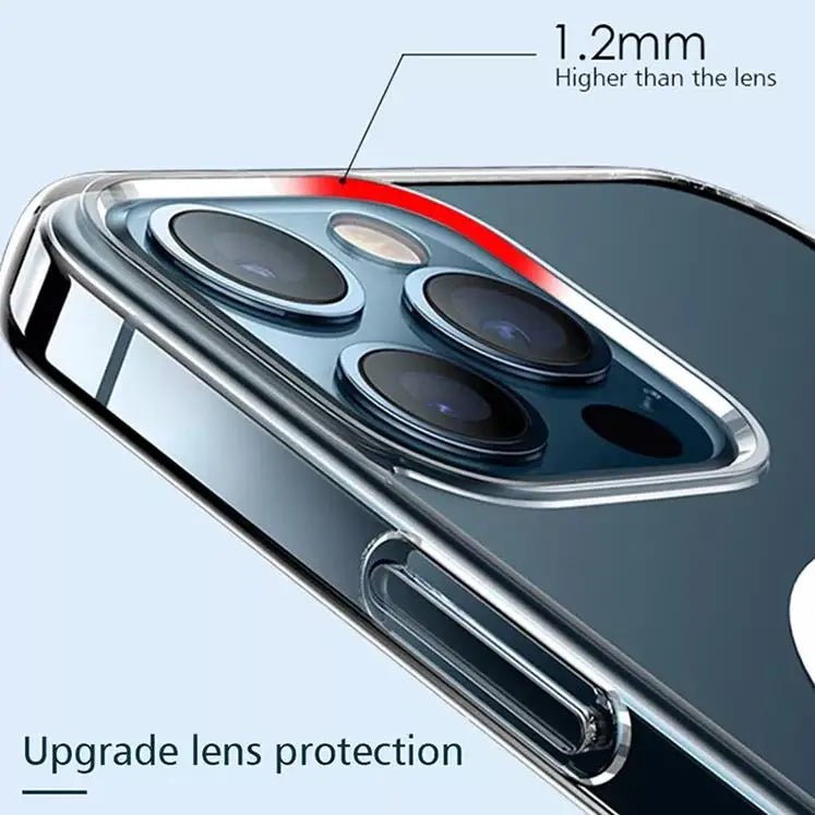 Original Magnetic Wireless Charging Para Fundas For iPhone 15 Pro Max 14 Plus 13 12 11 Transparent Clear Shockproof Phone Case - SMARTTECH