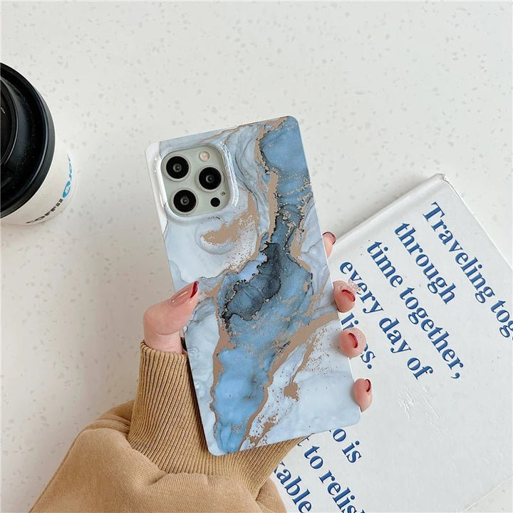 paint mobile cover marble phone cases for iphone 13 12 11 pro max,for iphone 13 mini cases and covers in square shape - SMARTTECH