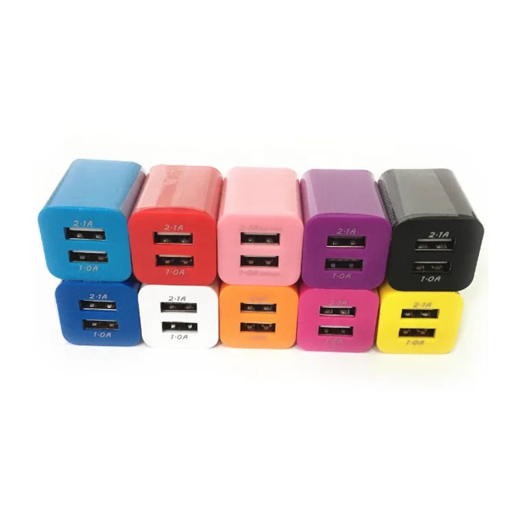 Wholesale 5V 1A 2 USB 2 Ports Travel Adapter Fast Charging USB Wall Charger - SMARTTECH